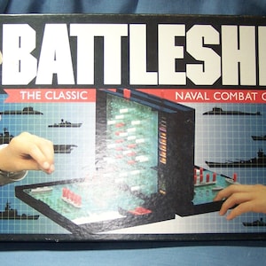 Milton Bradley - 1990 - BATTLESHIP Game - The Classic Naval Combat Game - Model number 4730 - Ages 8 to Adult - 2 Players
