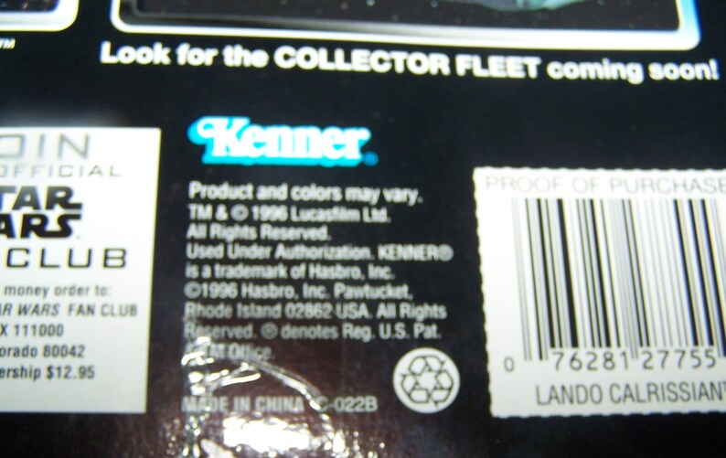 1996 Lando Calrissian by Kenner Star Wars 12 Collector Series