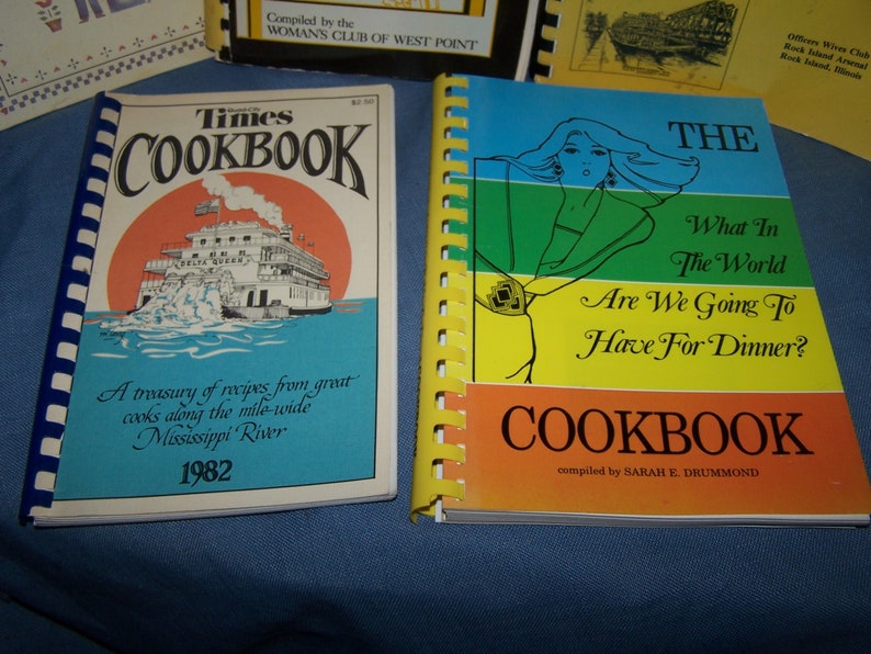 Assorted Vintage Regional Cookbooks - Wives Club - State Grange ...