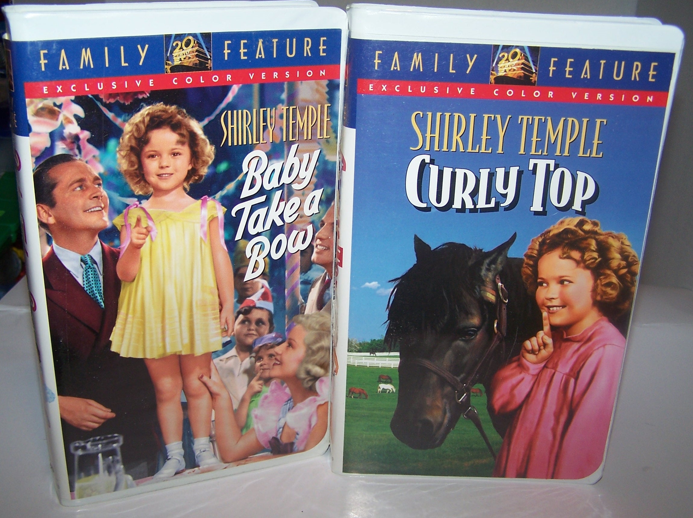 2点シャーリーテンプル Shirley Temple Classic Video Tape ~ Curly Top and Baby Take