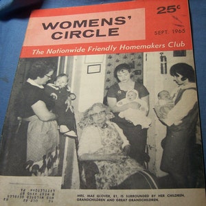 Womens&#39; Circle Magazine - Vintage - September 1965 - 25 Cent cover price