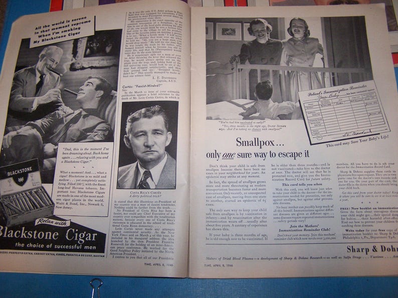 Vintage TIME Weekly Magazines - Sold Separately - Governor Dewey ...