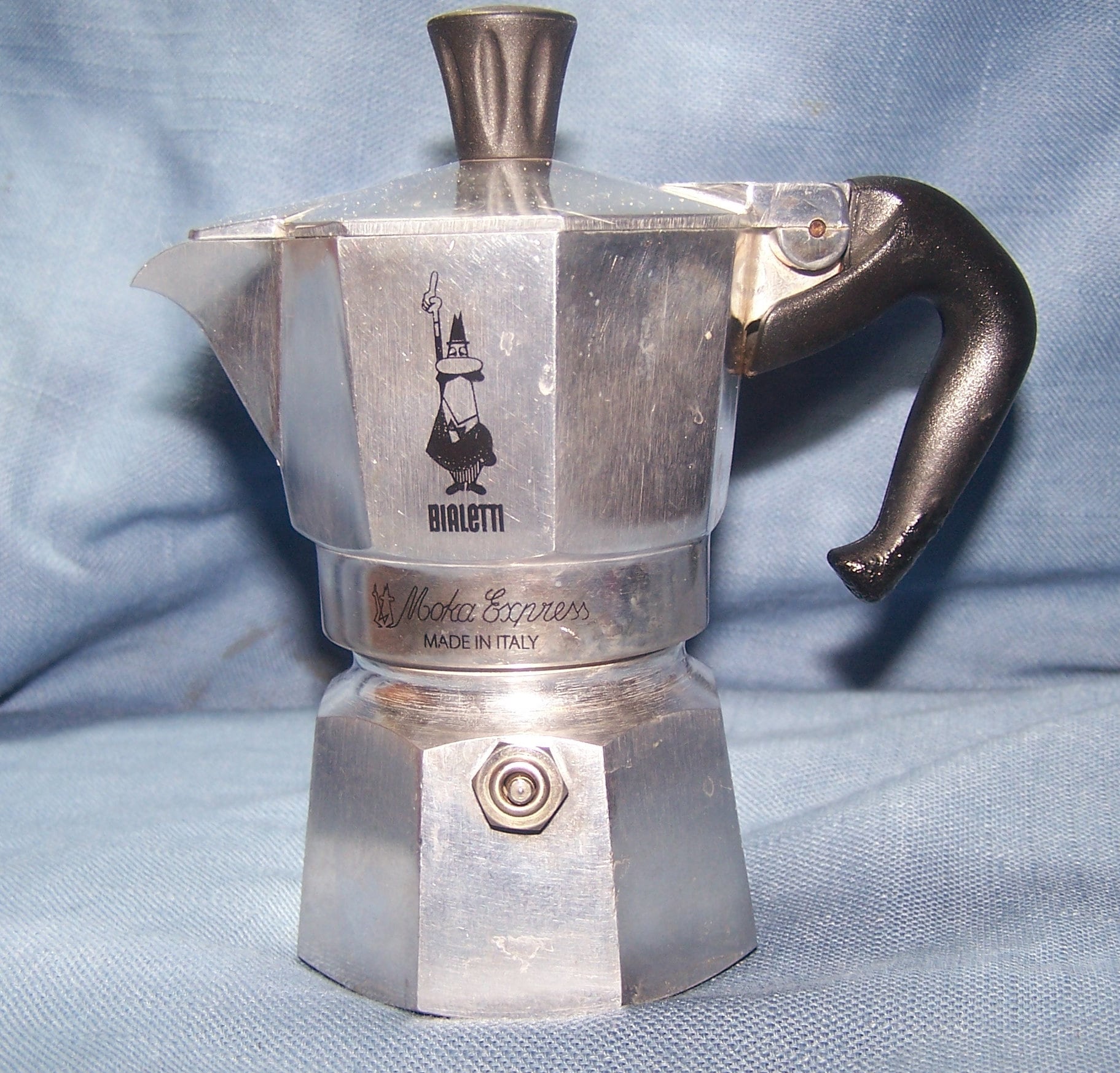 Vintage Bialetti Moka Express 1 Cup Stovetop Espresso Maker Made in Italy  Used