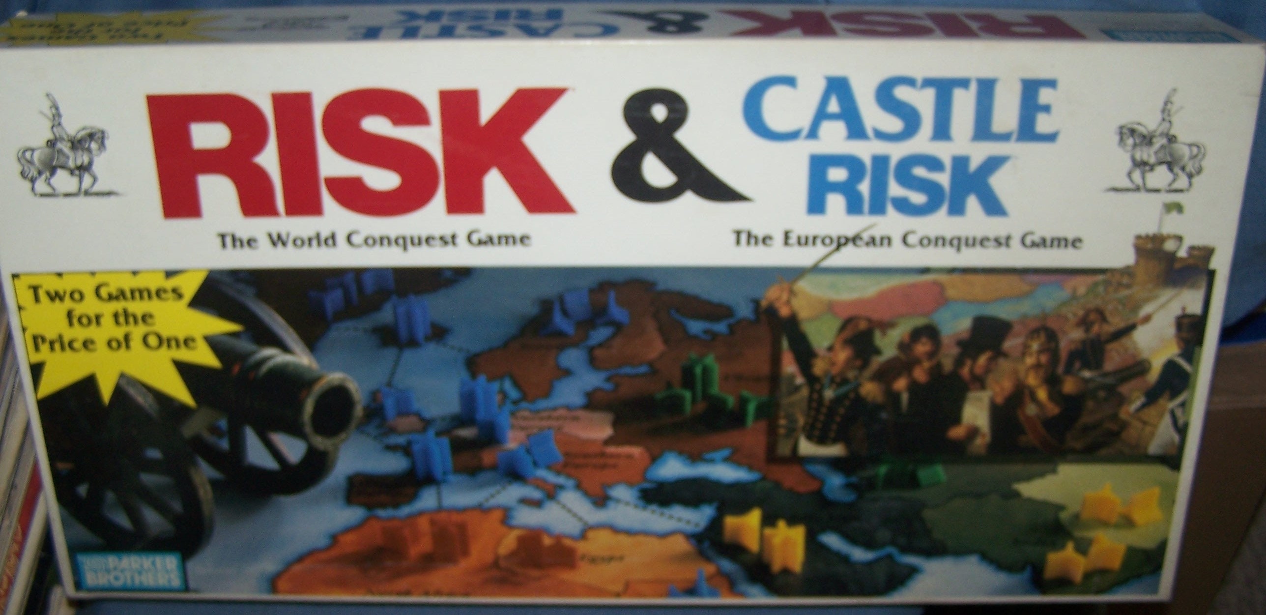 Castle Risk Rules 1990 Risk & Castle Risk Game - Parker Brothers - Two Games for the ...