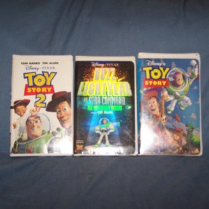 Disney Toy Story Video Tape (VHS) Assortment - Toy Story - Toy Story 2 - Buzz Lightyear