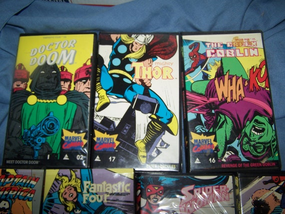 Marvel Comics - Video Tapes VHS - Assortment of Seven