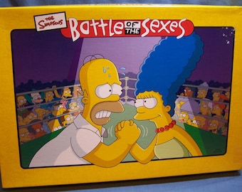 The Simpsons Battle of the Sexes Board Game - Dated 2003 - Complete - 20th Century Fox