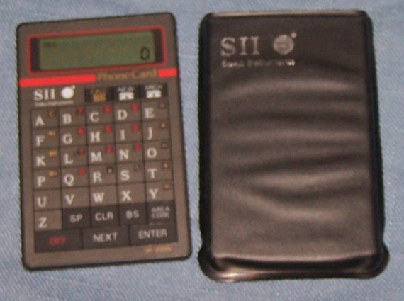 Seiko Instruments DF-200 電話カード計算機 Seiko Instruments DF-200