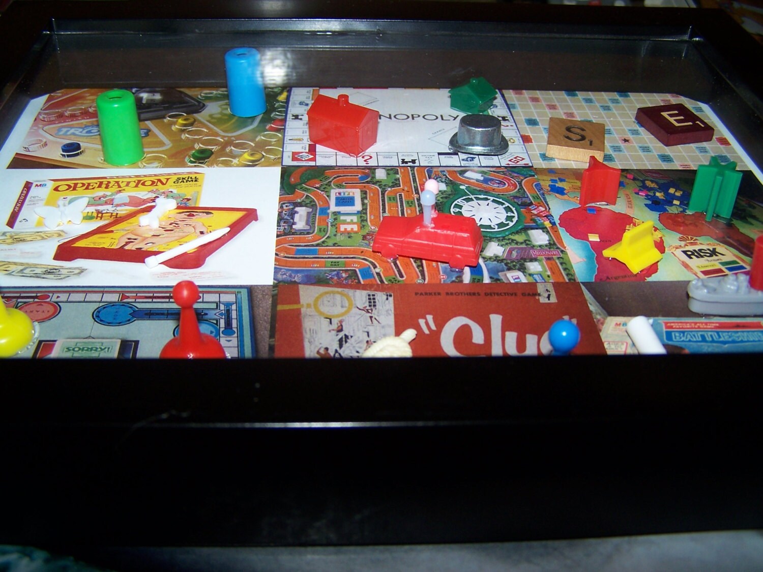 Vintage GAME SHADOW BOX Featuring Game Pieces 8 X Etsy
