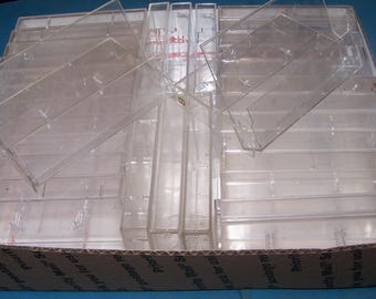 Empty CASSETTE TAPE Cases - Thirty Piece Assortment - Choice of Clear or Black/Clear - Used - Audio Cassette Jewel Cases