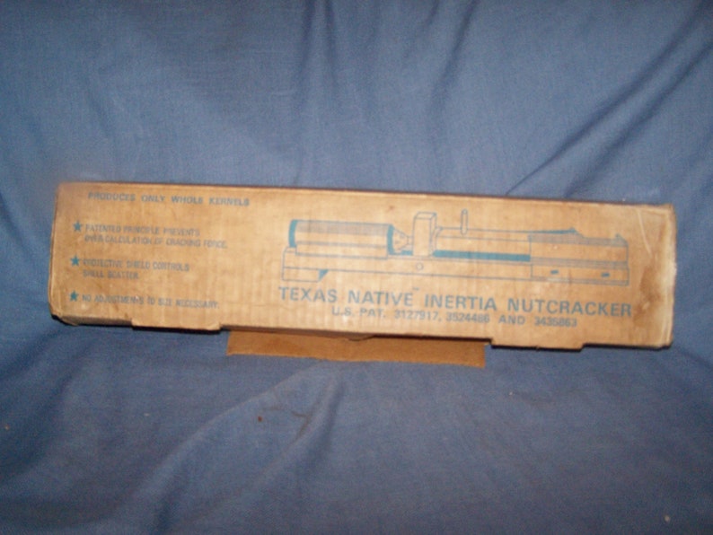 Vintage Texas Native Inertia Nutcracker Original Box /& Instructions Model #7141