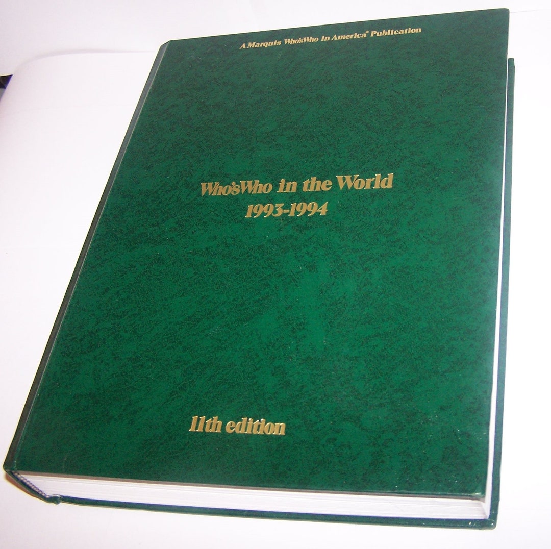 Who's Who in the World 1993-94 - Hardcover - 11th Edition - Reed