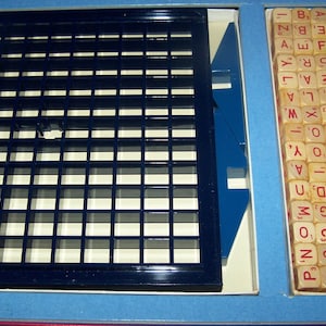 R.S.V.P. 1970 - Three-Dimensional Crossword Game - Wood Game Scrabble Brand - Selchow & Righter Co. ~ Family Game Night ~ Word games