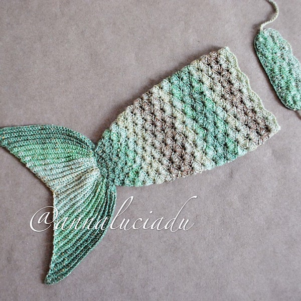 New born baby photo prop, Baby Photography Props，crochet mermaid, crochet doll, crochet photoprop, mermaid tail, PDF Instand Download