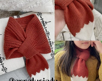 knit fox scarf,  knitting fox,  fox  scarf,  cute scarf ,  scarf patterns,  handmade scarf,  woodland pattern, fox scarf,  knitting patterns