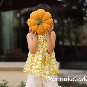 knitting pumpkin in 3 different sizes, knit in the round, knitting pattern, pumpkin amigurumi, knitting PDF Instant Download image 2