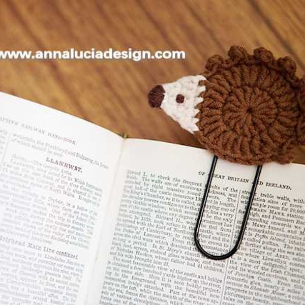 Crochet patterns, crochet hedgehog, handmade gifts, handmade bookmarks, crochet bookmarks, PDF Instant Download