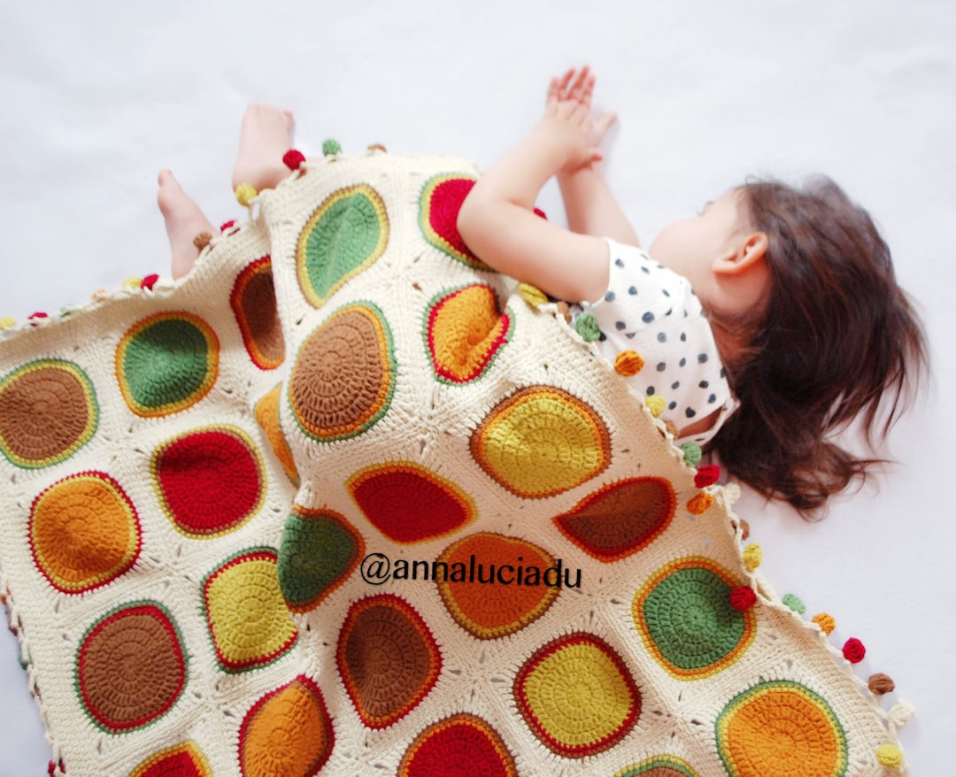 Crochet Autumn Blanket Crochet Blanket Crochet Patterns PDF Instant