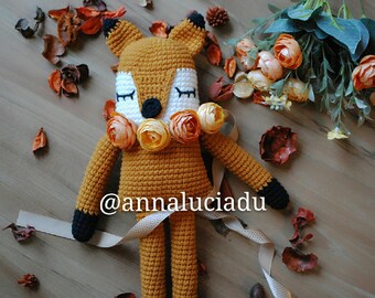 Crochet fox, crochet woodland, woodland, crochet animals, fox amigurumy, crochet cute, crochet toys, crochet patterns,  PDF Instant Download