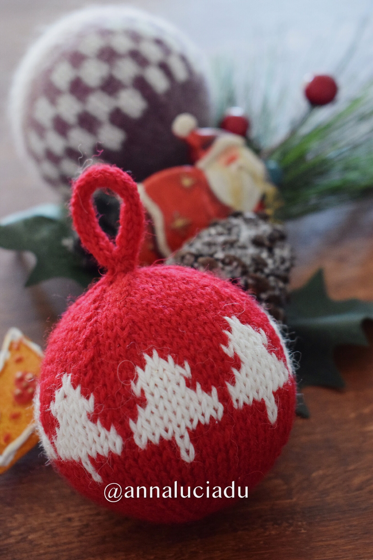 Knitting Christmas Ball Christmas Ornament Knitting Pattern Etsy