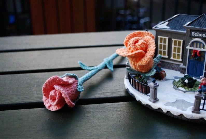 crochet rose, crochet rose bouquet , rose flower arrangement ,wedding bouquet flowers, crochet rose pattern, PDF crochet pattern image 5