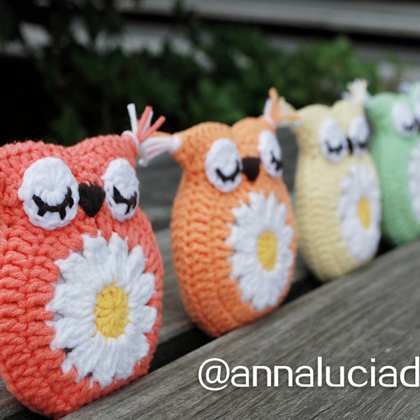 Crochet lavender sachet, avender cushion, rainbow,  crochet owls, crochet owl bag, crochet gifts, PDF Instant Download