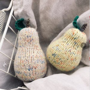 Birnen-Amigurumi-Muster: Obst stricken (PDF Sofort-Download)