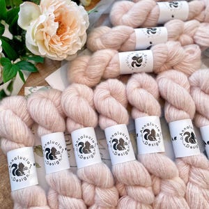 50g/Strang AnnaluciaDesign Cashmere Silk Brushed, Kaschmirgarn, Kaschmirseide, Kaschmir gebürstet, Luxuriöses Kaschmirgarn