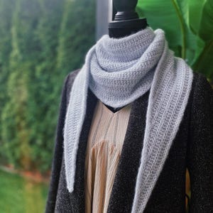 English  Knitting pattern  , sky shawl, knitting pattern,  small scarf pattern,  Knitting scarf,  Knitting small scarf