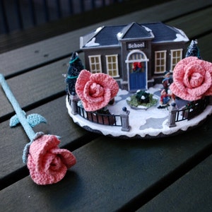 crochet rose, crochet rose bouquet , rose flower arrangement ,wedding bouquet flowers, crochet rose pattern, PDF crochet pattern image 2