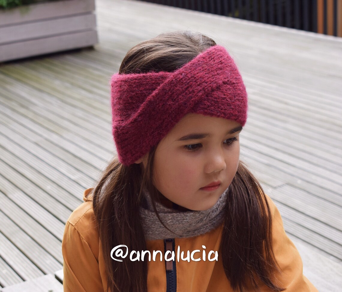 Knit Headband Knit Twist Headband Classic Headband Knitted Etsy UK