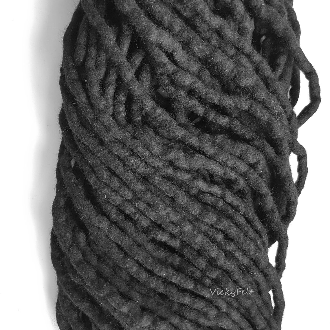 Black wool dreads Full set Dreadlocks DE Double Ended Long Etsy