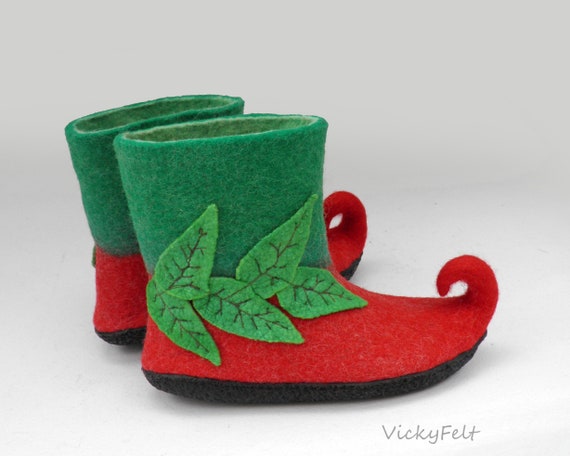 Women/'s Green Elf Boots