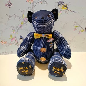Large Keepsake Memory Bear, Remembrance Toy, Bereavement Bear,