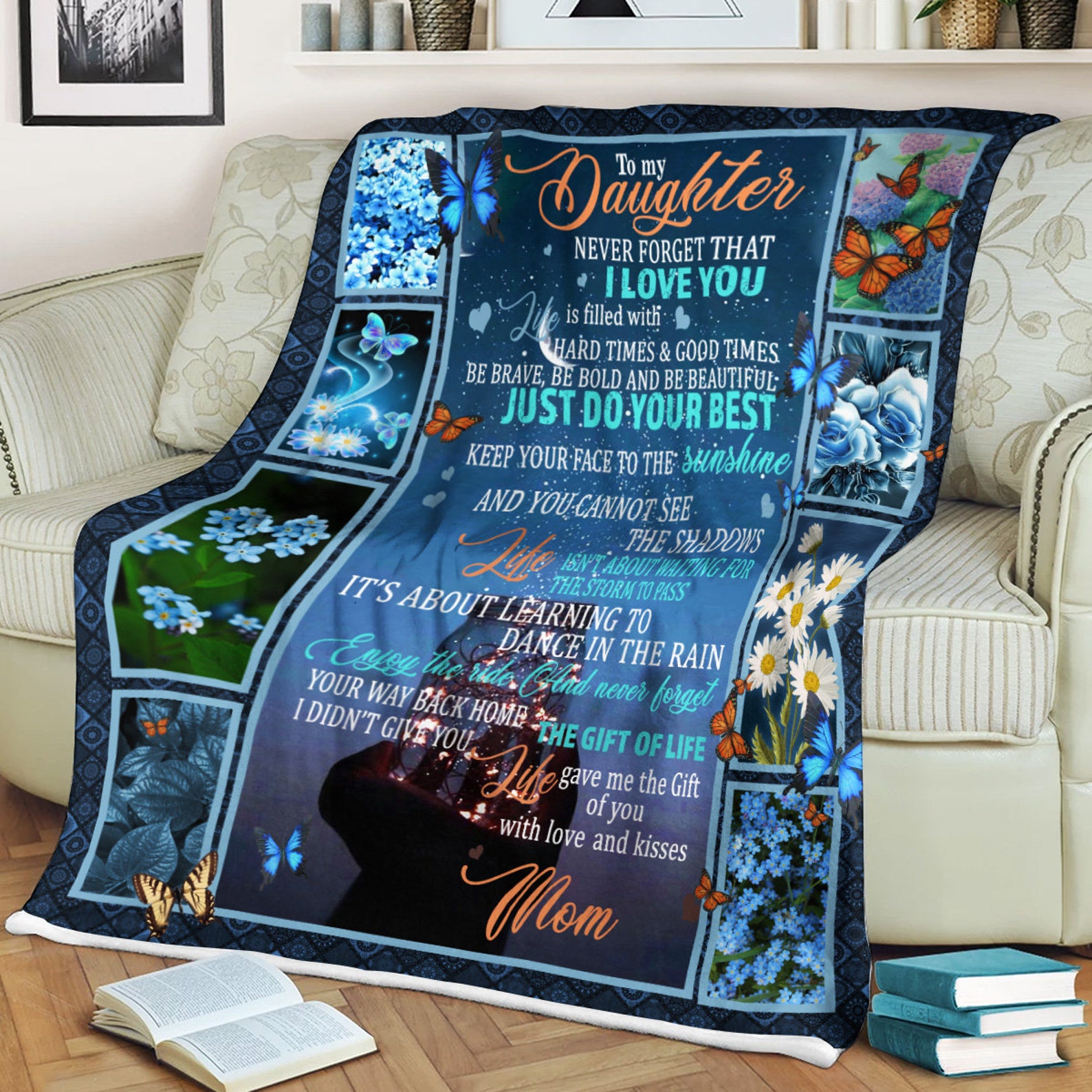 Zu meiner Tochter Decke Geschenk für Kinder Erwachsene Etsy