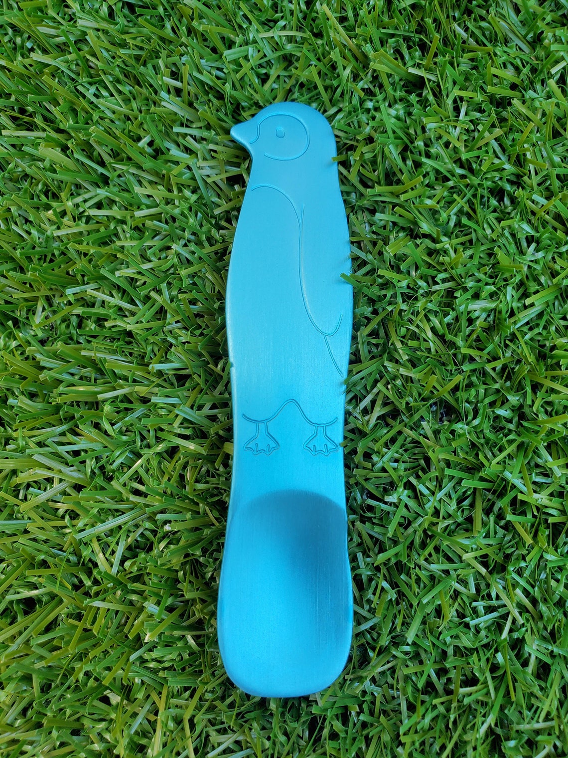 Japanese Ice Cream Spoon Blue Penguin Fish Extender Aluminum Etsy