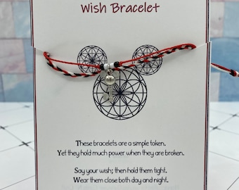 Charakter - Disney inspiriert Wunsch Armband mit Charme - Fisch Extender/Graduierung/Geburtstagsgeschenk