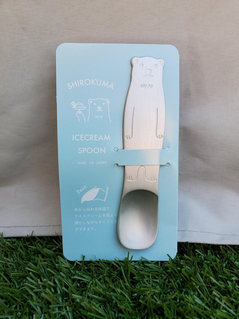 Japanese Ice Cream Spoon Polar Bear Fish Extender Aluminum Etsy