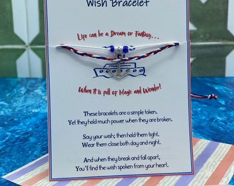 Cruise - Disney inspiriertes Wunscharmband mit Charm - Fisch-Extender/Graduation/Geburtstagsgeschenk