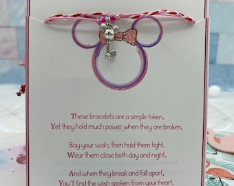 Charakter - Disney inspiriert Wunsch Armband mit Charme - Fisch Extender/Graduierung/Geburtstagsgeschenk