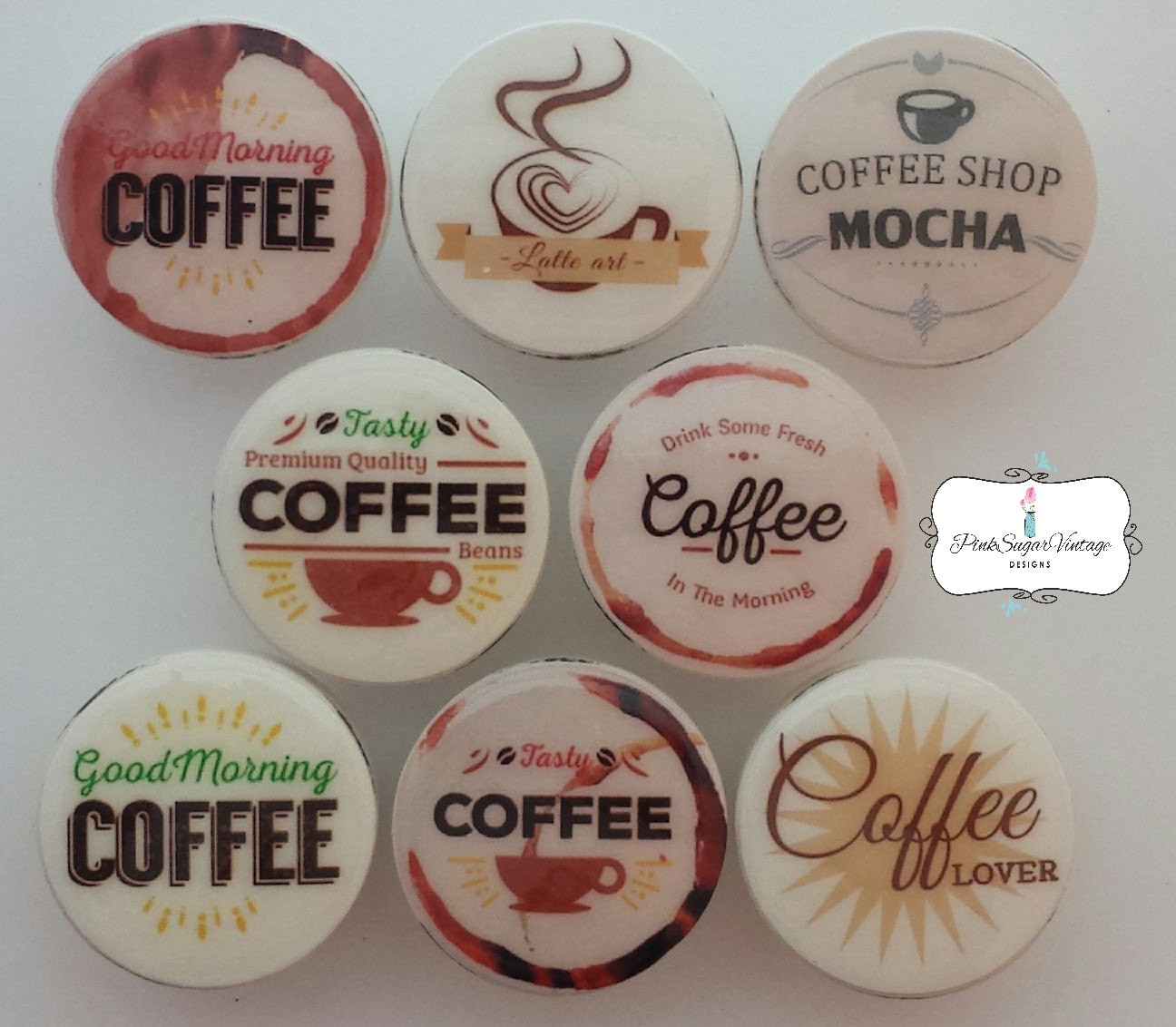 Kitchen Knobs COFFEE BAR KNOBS Kitchen Vintage Drawer Etsy