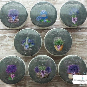Kitchen Cabinet Knobs Drawer Pulls Lavender Herbs Paris France Shabby Chic Cottage French Farmhouse Advertisments - Lavender Chalkboard Set