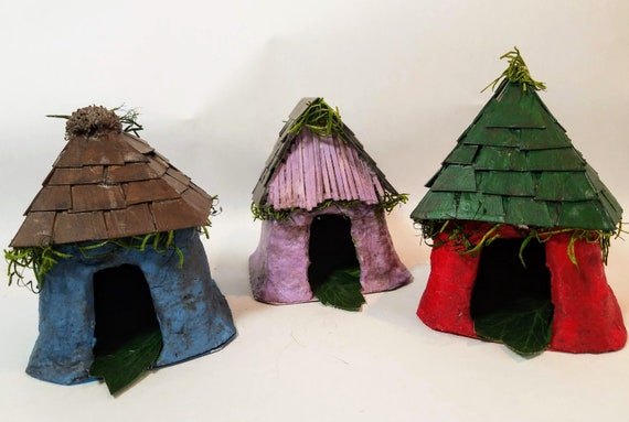 Blue Fairy Cottage Is Itty Bitty For The Wee Fae Folk Brown Etsy