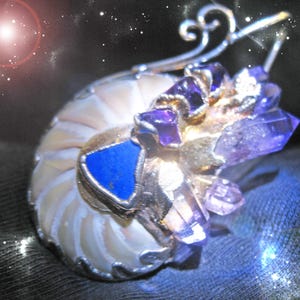 Shell Amulet Necklace Tide of Illumined Memory Magick Advanced HIghest Light Collection Coven Witch Cassia4