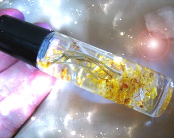 Spell 1000X Overcome Challenges & New Ventures Osmanthus, Rosemary and Citrine Perfume Oil Cassia4 Coven