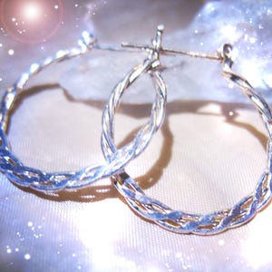 Hoop Earrings CLEAR NEGATIVE Energies Magick spell Spellcaster Cassia4 Coven