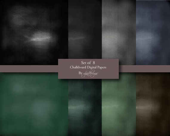 Sale 50% Off, Chalkboard Digital Papers, Scrapbooking Papers, Crafts, Chalkboard Backgrounds,Instant Download, Set of 8 Plus 1 free Paper Il_570xn