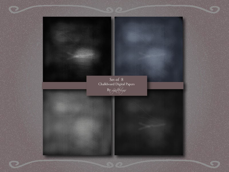 Sale 50% Off Chalkboard Digital Papers Scrapbooking Papers - Etsy