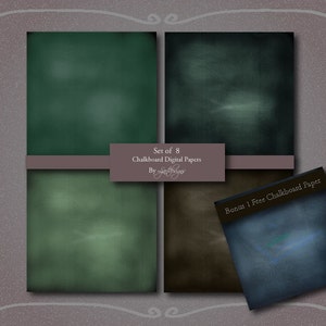 Sale 50% Off Chalkboard Digital Papers Scrapbooking Papers - Etsy