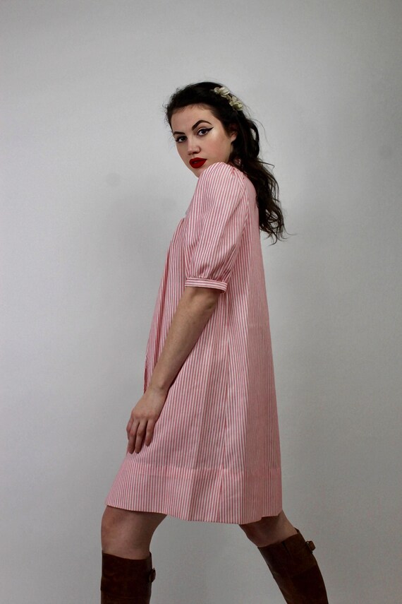 Vintage Western Pearl Snap Tulip Embroidered Dress/ Size Small View 6